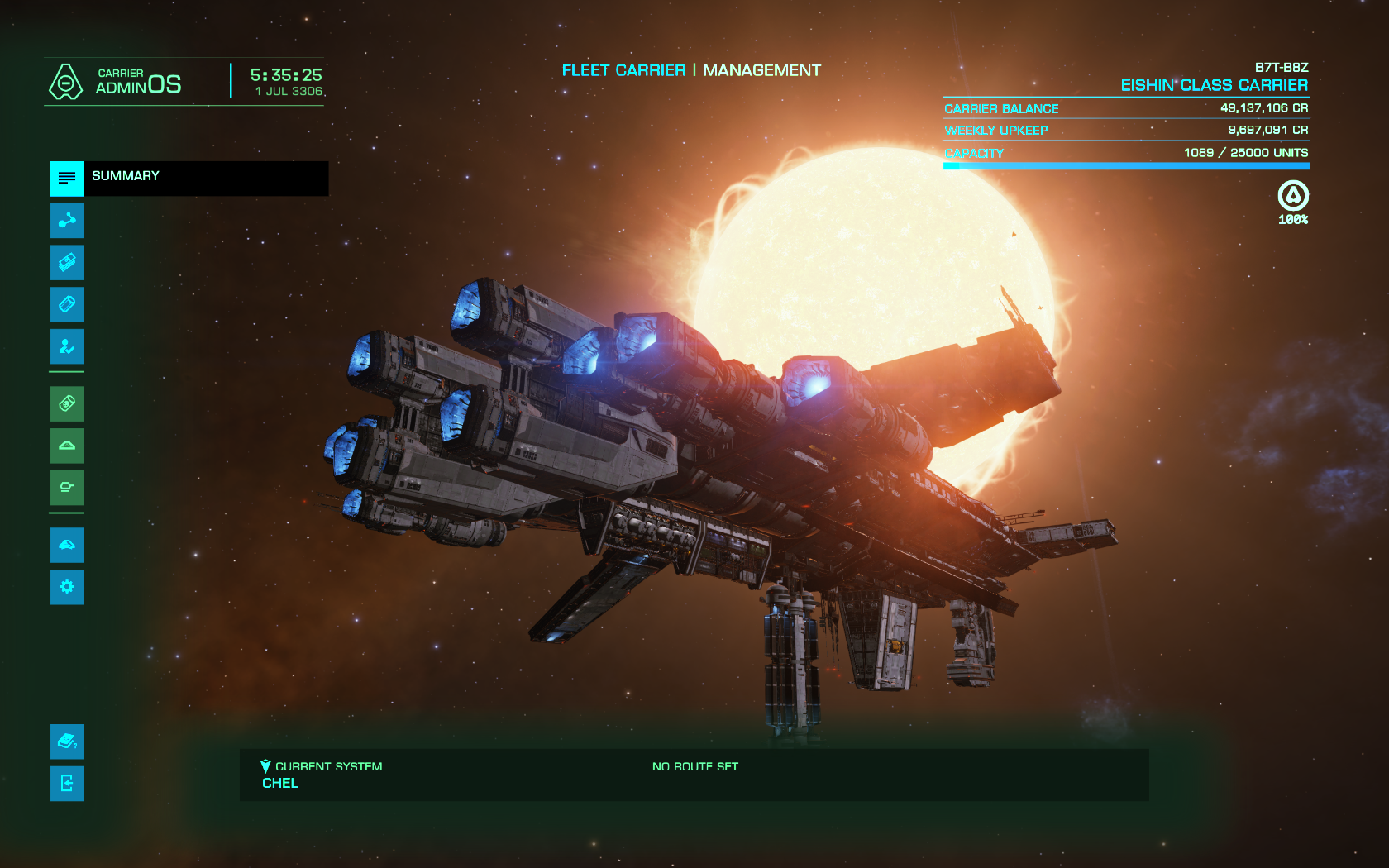 Elite Dangerous 念願 のfleet Carrierを購入 チラシの中の人 Elite Dangerous 念願 のfleet Carrierを購入 チラシの中の人