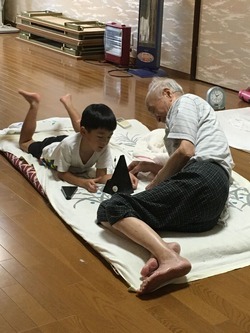 御立のじぃちゃんと