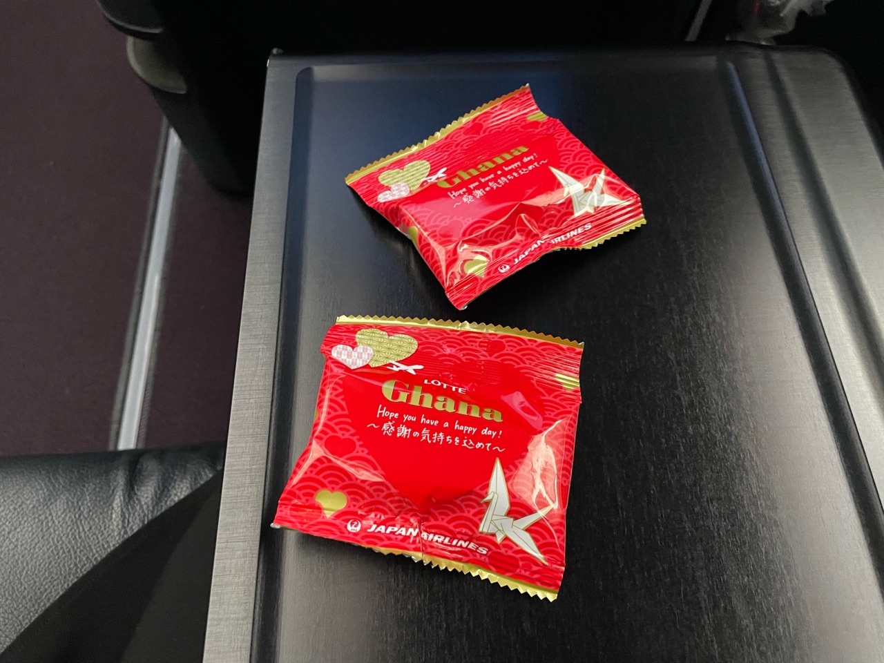 JALファーストクラス　新スリープウェア(ReD) L 未開封未使用　6月導入 JAL 国内線ファーストクラス搭乗記 新千歳ー羽田 : Ciel オフィシャル