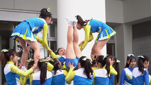 清純女子高生ＪＫチアガールチアリーダーミニスカーパンチラパンツ丸見え (49)