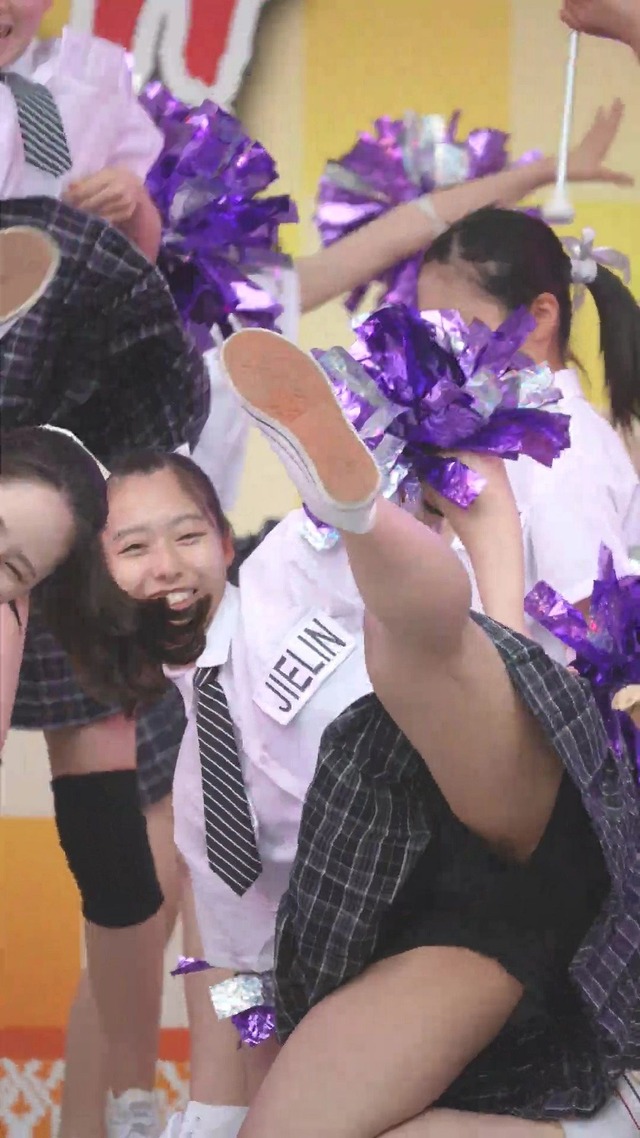 制服チェックプリーツミニスカートＪＣＪＫチアガールチアリーダーパンチラ (24)