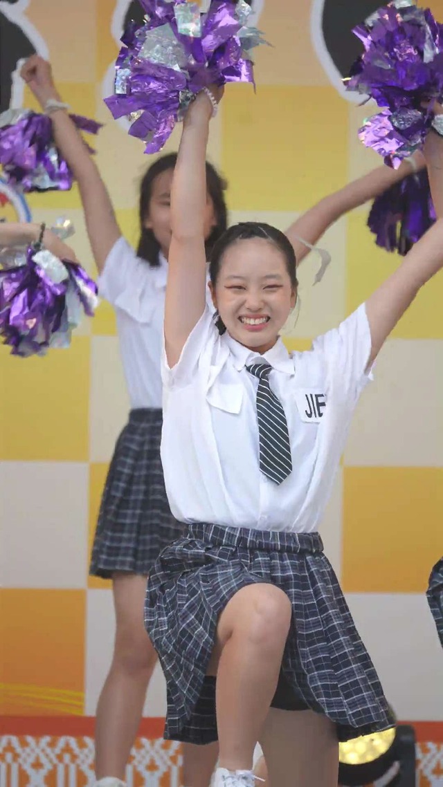 制服チェックプリーツミニスカートＪＣＪＫチアガールチアリーダーパンチラ (58)