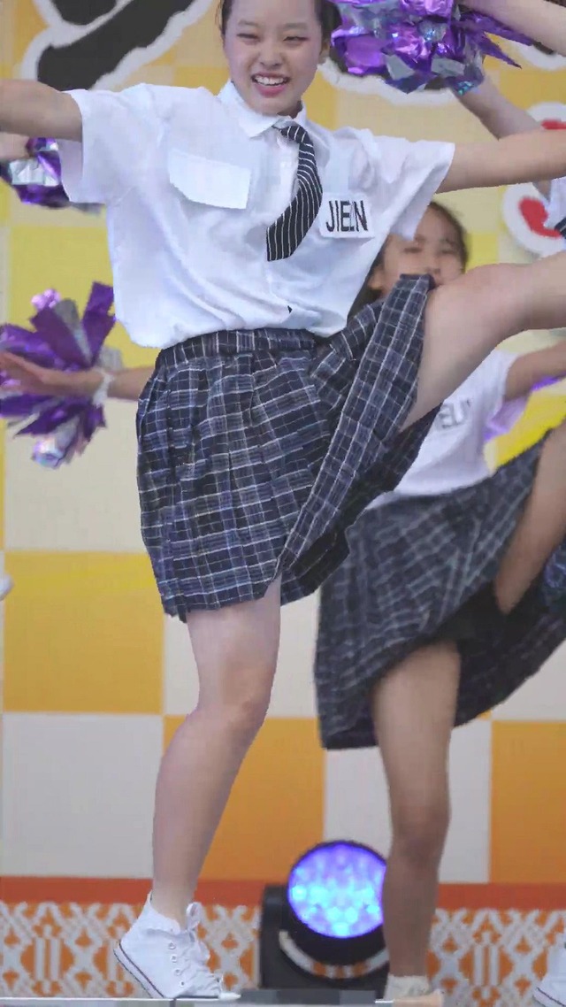 制服チェックプリーツミニスカートＪＣＪＫチアガールチアリーダーパンチラ (107)