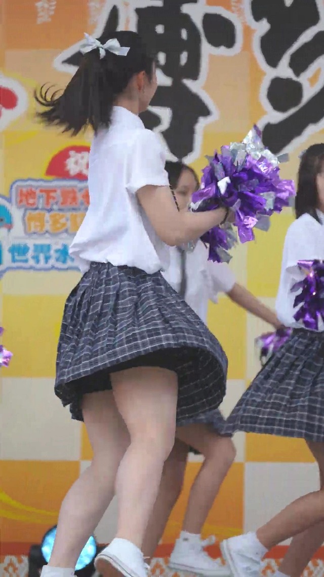制服チェックプリーツミニスカートＪＣＪＫチアガールチアリーダーパンチラ (176)