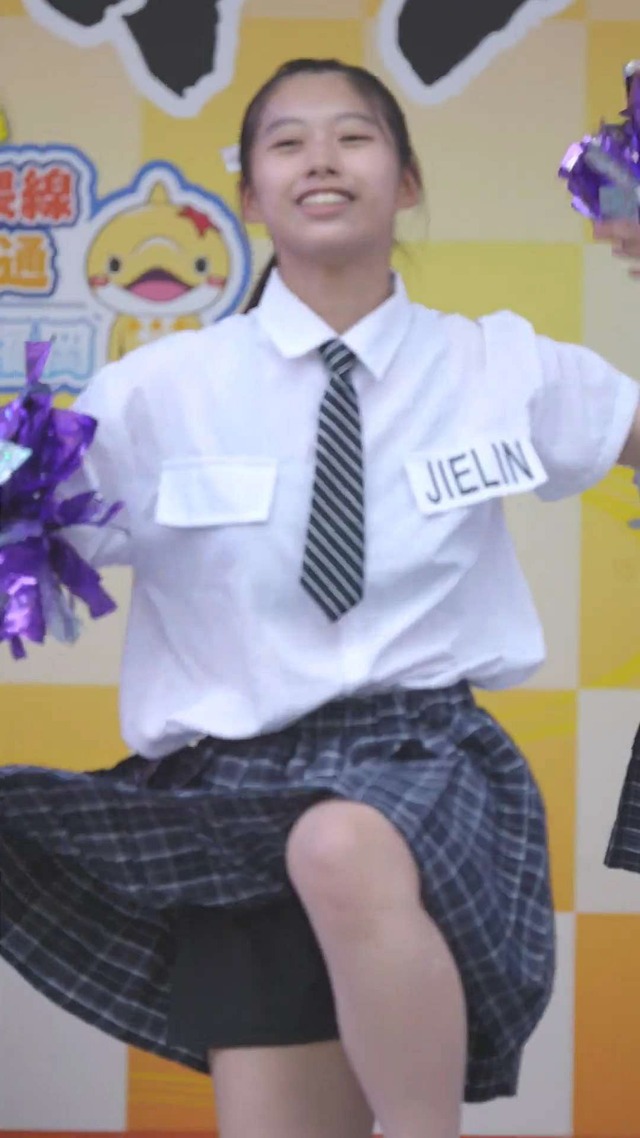 制服チェックプリーツミニスカートＪＣＪＫチアガールチアリーダーパンチラ (153)