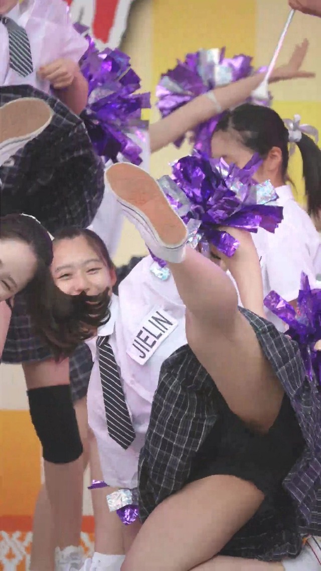 制服チェックプリーツミニスカートＪＣＪＫチアガールチアリーダーパンチラ (23)