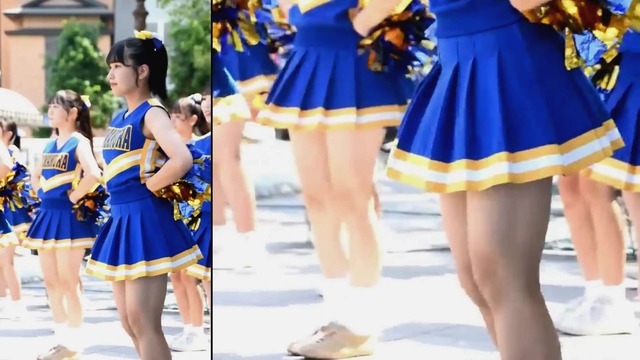 かわいい女子高生ＪＫチアガールチアリーダーミニスカーパンチラアップ (10)