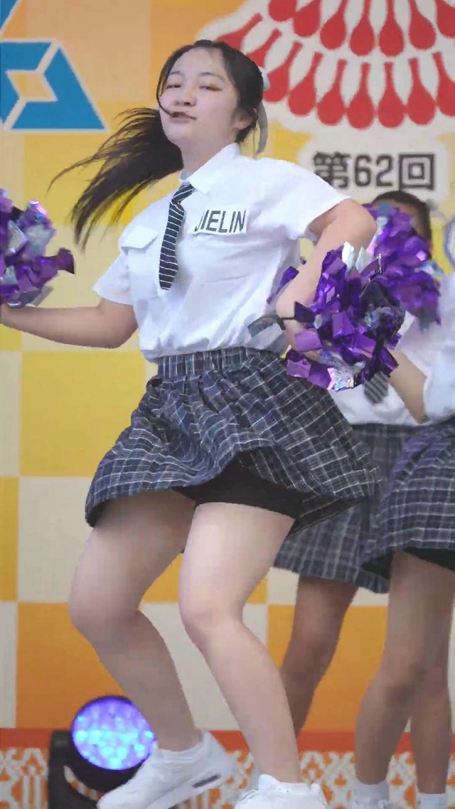 制服チェックプリーツミニスカートＪＣＪＫチアガールチアリーダーパンチラ (111)