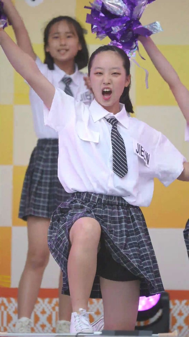 制服チェックプリーツミニスカートＪＣＪＫチアガールチアリーダーパンチラ (66)