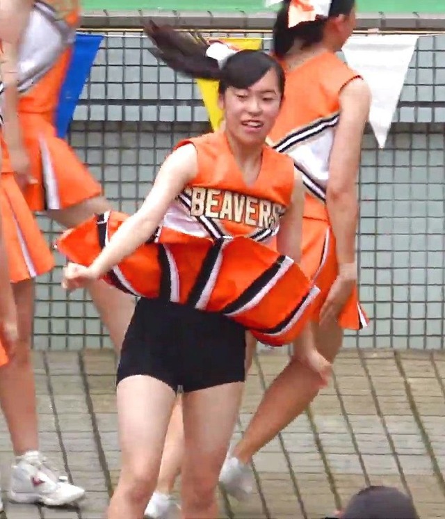 01清純清楚埼玉栄高等学校チアガールチアリーダーパンチラパンツ丸見え 655