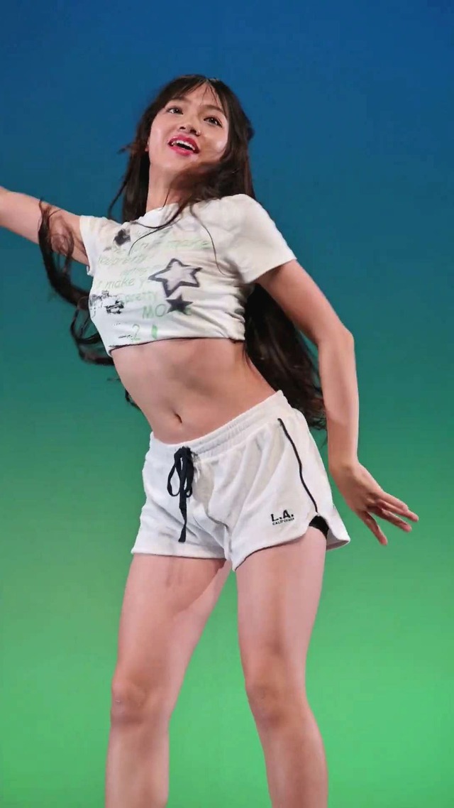 13歳中学1年生ＪＣ１アイゲキ地下アイドル星瑠菜おへそふとももパンチラ (16)