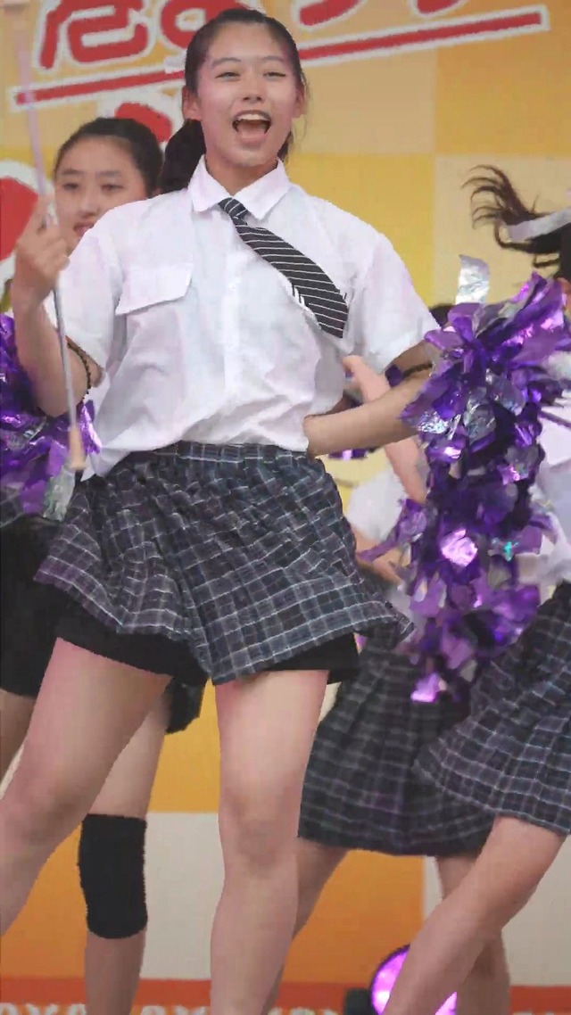 制服チェックプリーツミニスカートＪＣＪＫチアガールチアリーダーパンチラ (48)