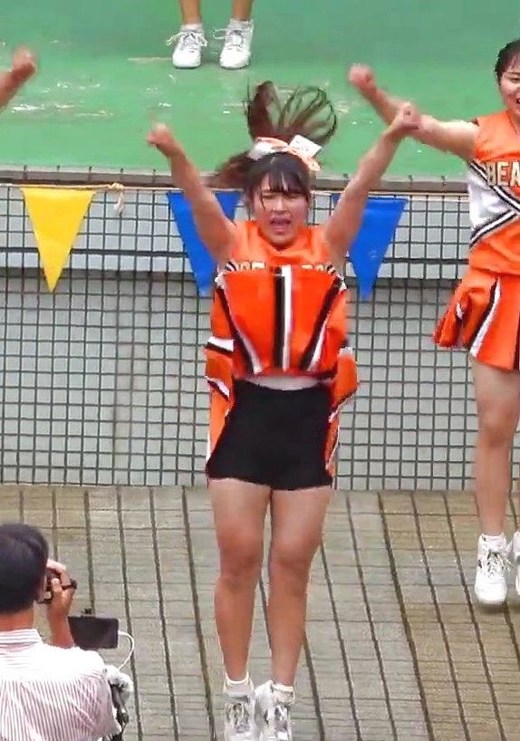 03清純清楚埼玉栄高等学校チアガールチアリーダーパンチラパンツ丸見え 753