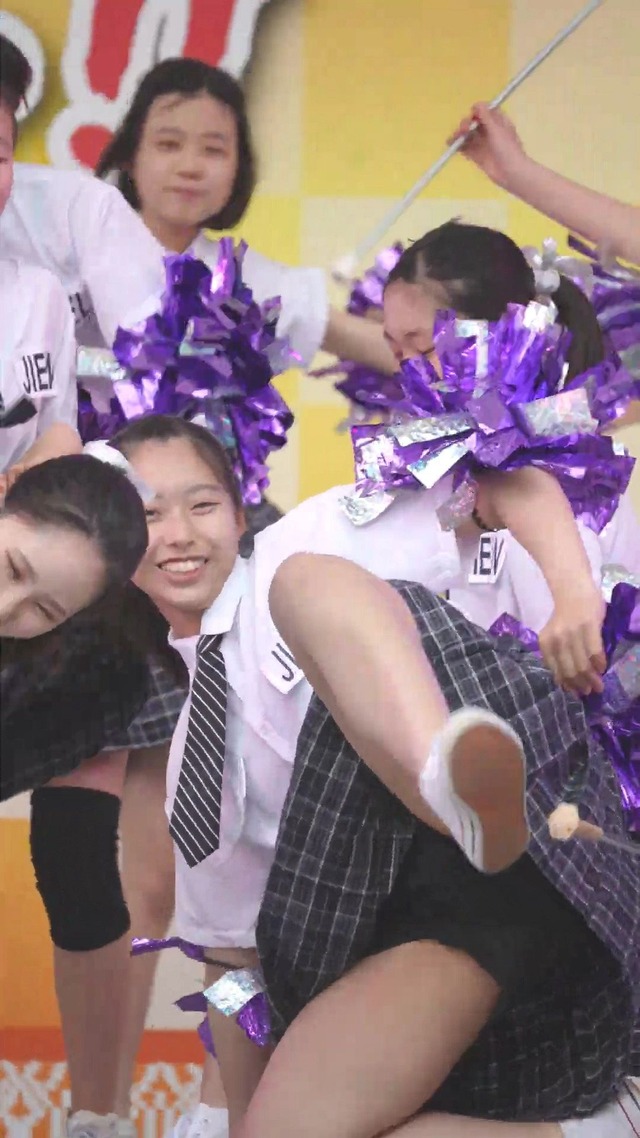 制服チェックプリーツミニスカートＪＣＪＫチアガールチアリーダーパンチラ (33)