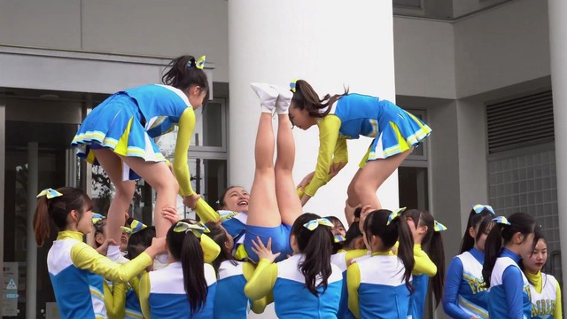 清純女子高生ＪＫチアガールチアリーダーミニスカーパンチラパンツ丸見え (38)