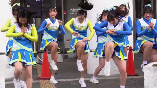 清純女子高生ＪＫチアガールチアリーダーミニスカーパンチラパンツ丸見え (156)