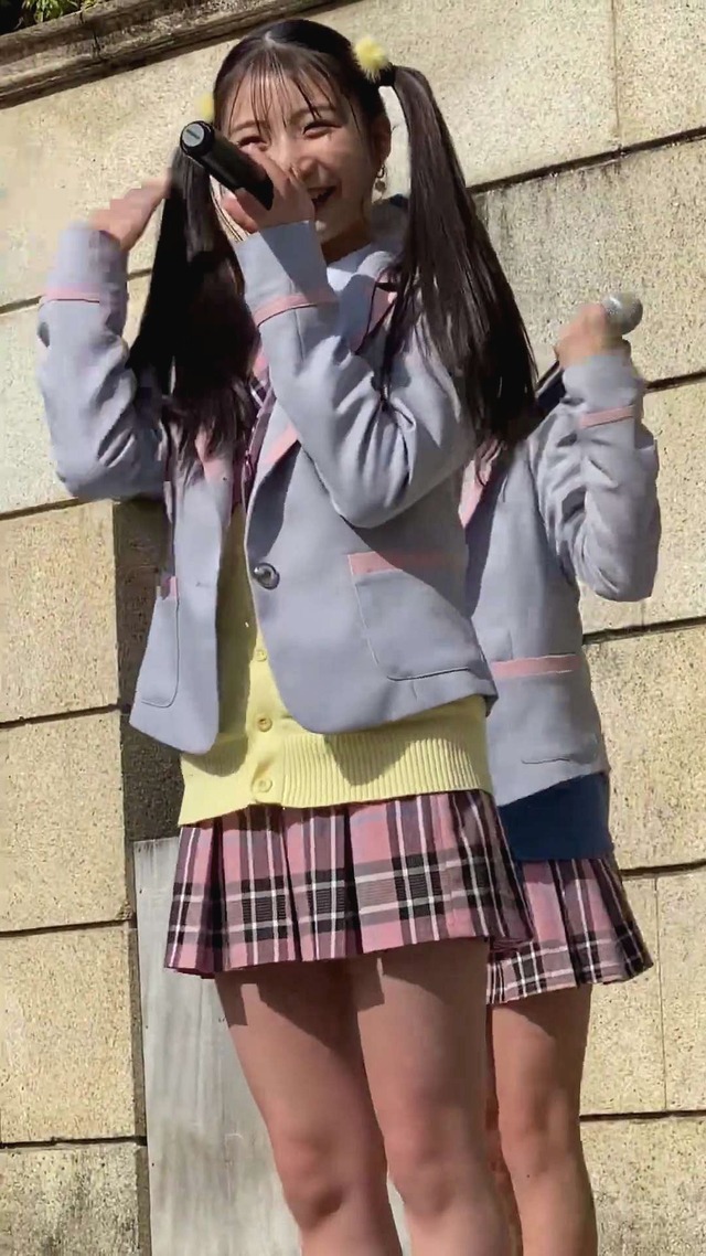 地下アイドルスプラウト学園女子高校生ＪＫ制服チェックミニスカートパンチラ (11)