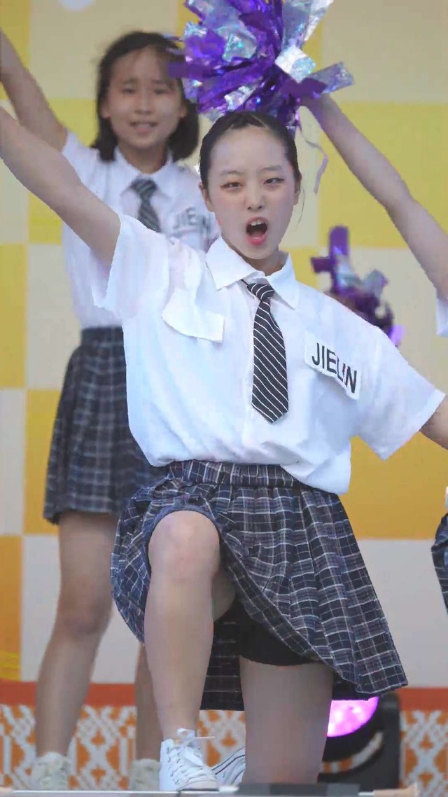 制服チェックプリーツミニスカートＪＣＪＫチアガールチアリーダーパンチラ (67)