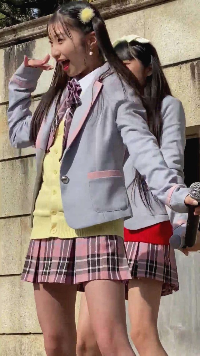 地下アイドルスプラウト学園女子高校生ＪＫ制服チェックミニスカートパンチラ (4)