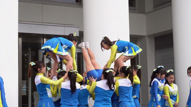 清純女子高生ＪＫチアガールチアリーダーミニスカーパンチラパンツ丸見え (19)