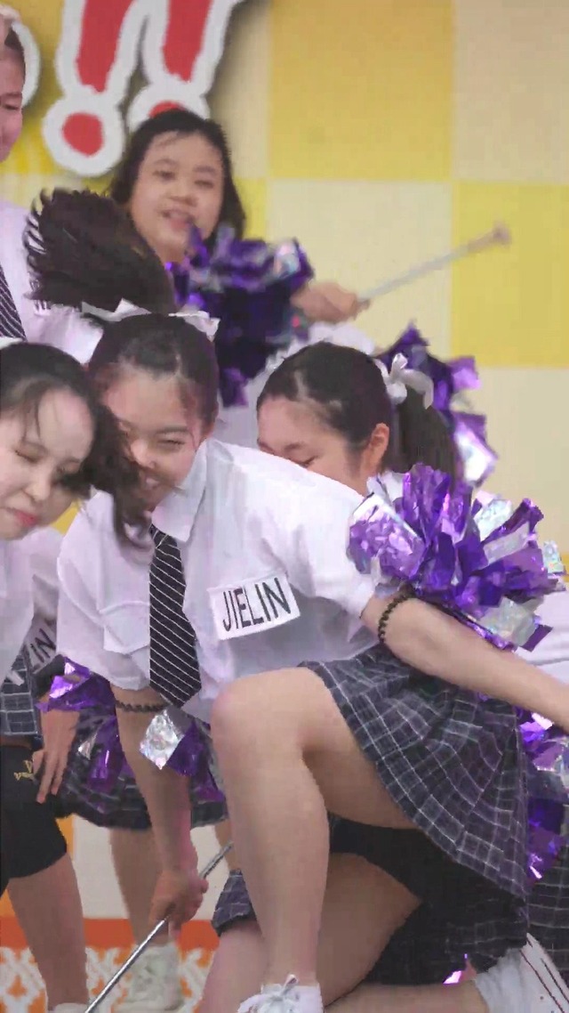 制服チェックプリーツミニスカートＪＣＪＫチアガールチアリーダーパンチラ (39)