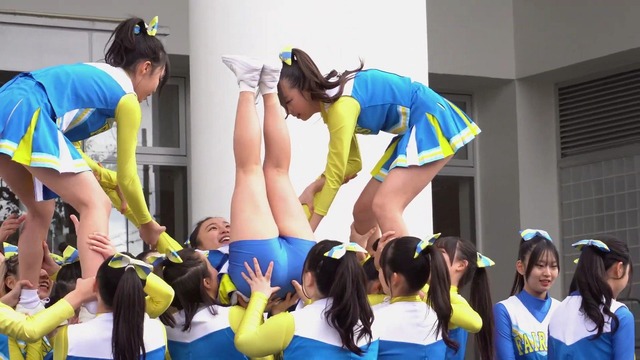 清純女子高生ＪＫチアガールチアリーダーミニスカーパンチラパンツ丸見え (69)