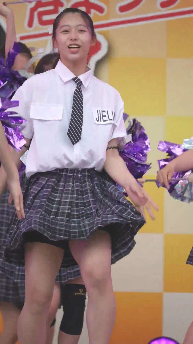 制服チェックプリーツミニスカートＪＣＪＫチアガールチアリーダーパンチラ (42)