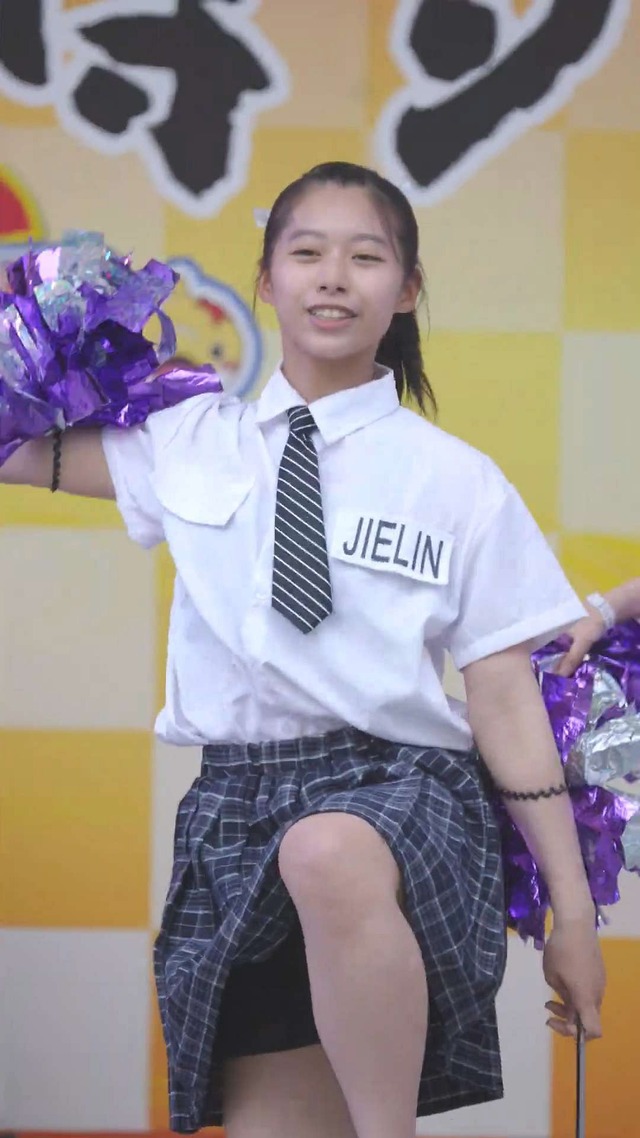 制服チェックプリーツミニスカートＪＣＪＫチアガールチアリーダーパンチラ (150)