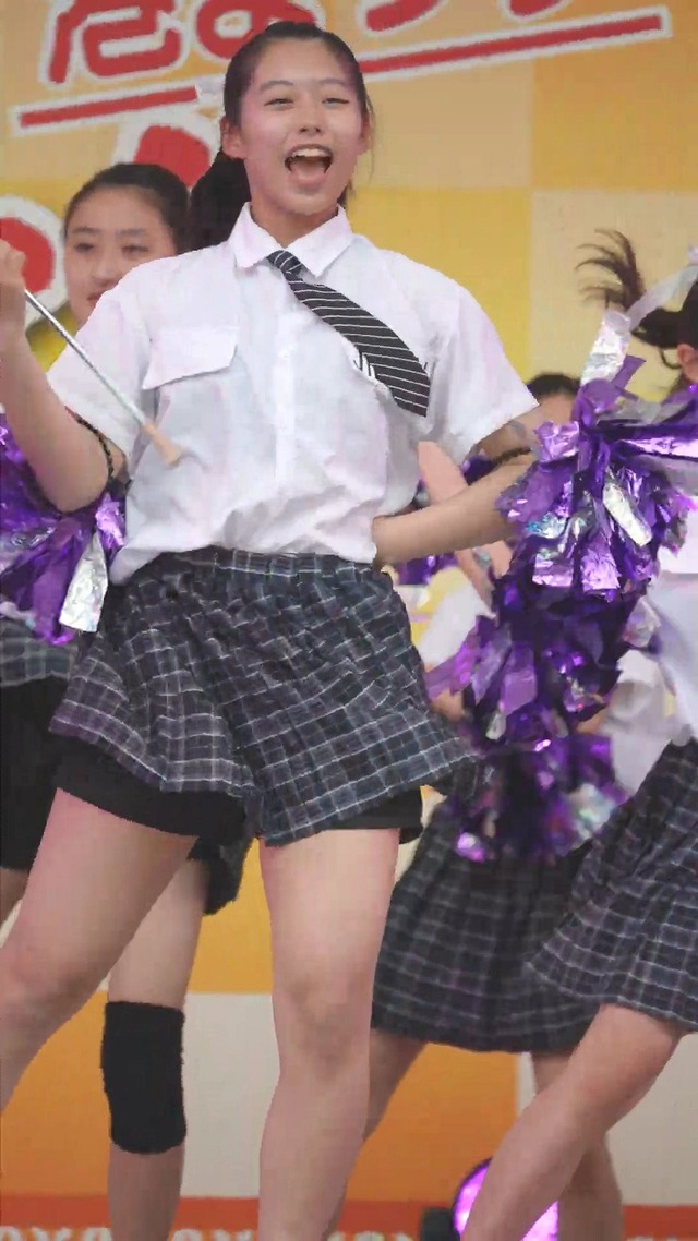 制服チェックプリーツミニスカートＪＣＪＫチアガールチアリーダーパンチラ (50)