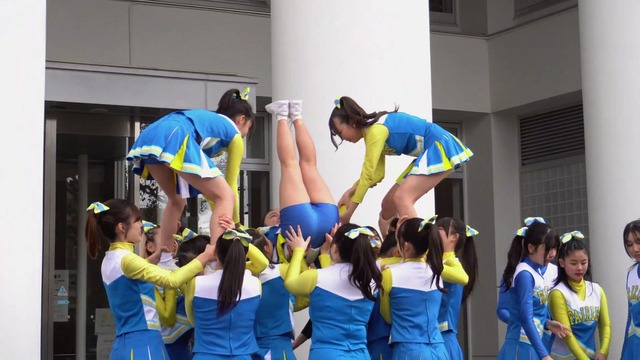 清純女子高生ＪＫチアガールチアリーダーミニスカーパンチラパンツ丸見え (24)