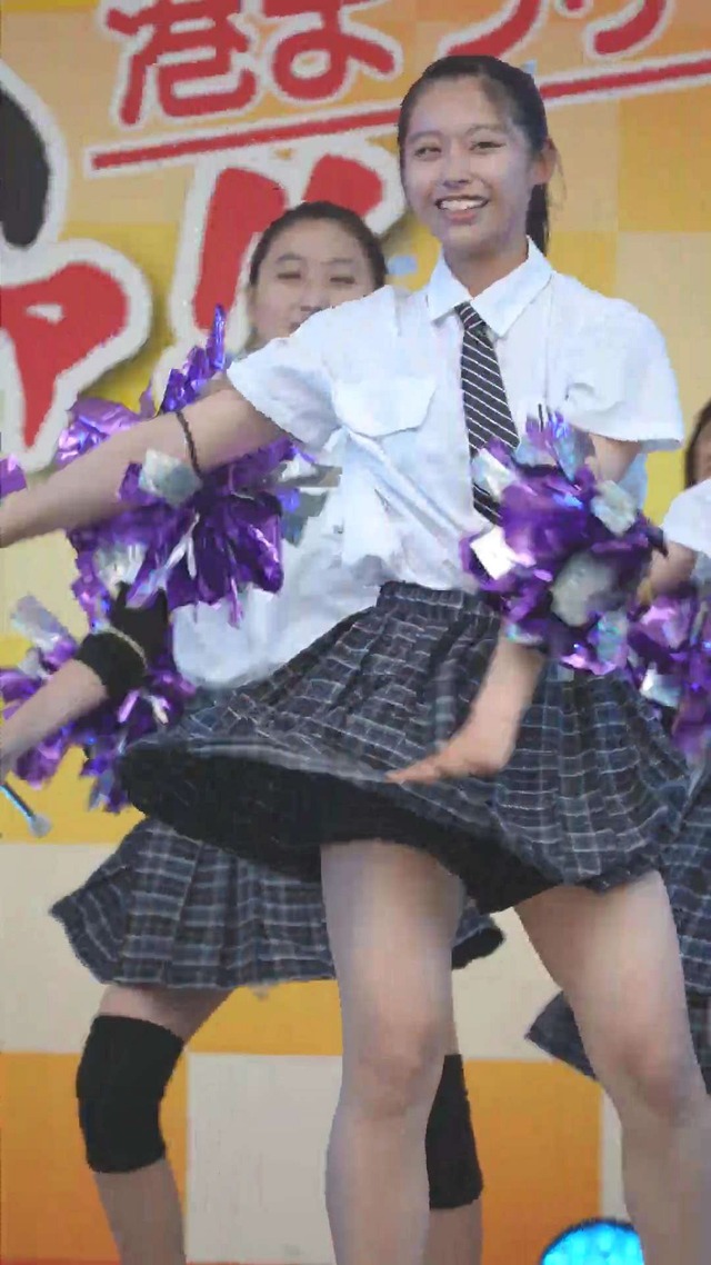 制服チェックプリーツミニスカートＪＣＪＫチアガールチアリーダーパンチラ (45)
