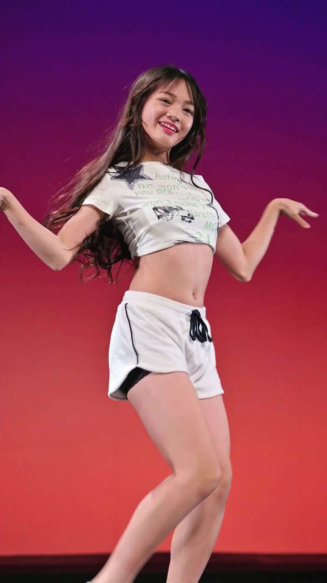 13歳中学1年生ＪＣ１アイゲキ地下アイドル星瑠菜おへそふとももパンチラ (59)