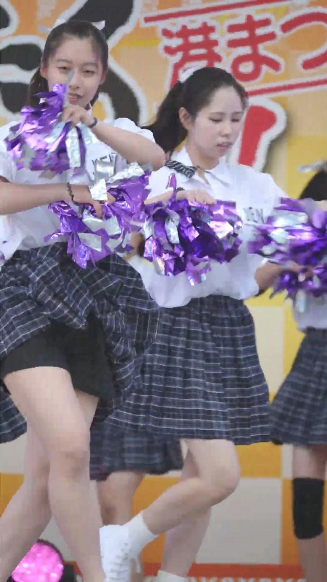 制服チェックプリーツミニスカートＪＣＪＫチアガールチアリーダーパンチラ (127)