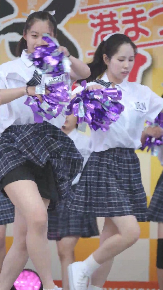 制服チェックプリーツミニスカートＪＣＪＫチアガールチアリーダーパンチラ (128)