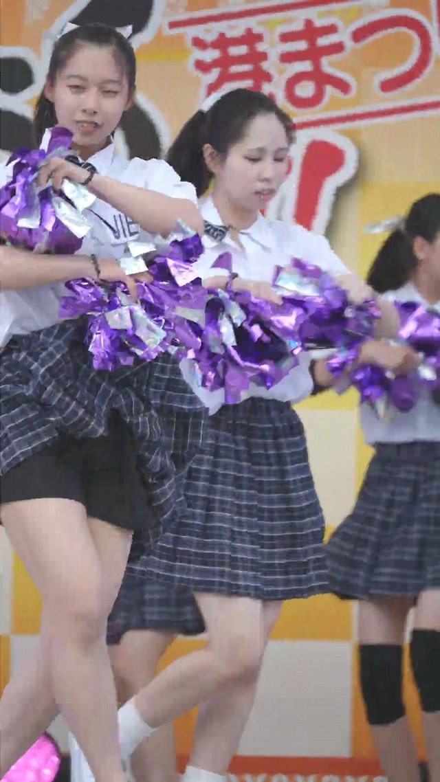 制服チェックプリーツミニスカートＪＣＪＫチアガールチアリーダーパンチラ (126)