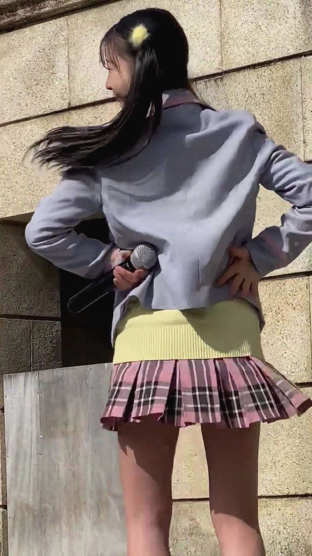 地下アイドルスプラウト学園女子高校生ＪＫ制服チェックミニスカートパンチラ (13)