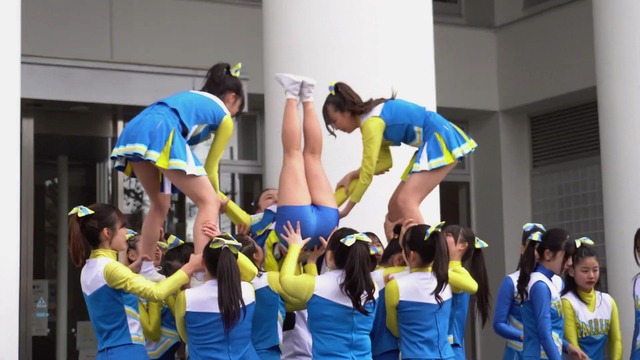 清純女子高生ＪＫチアガールチアリーダーミニスカーパンチラパンツ丸見え (30)