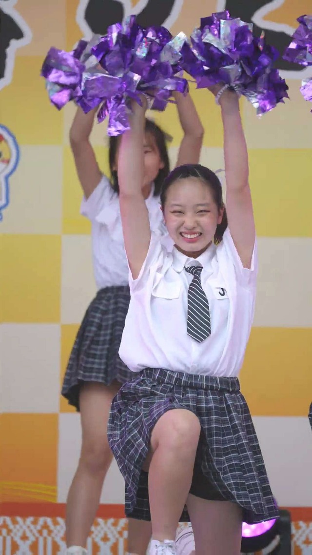 制服チェックプリーツミニスカートＪＣＪＫチアガールチアリーダーパンチラ (60)