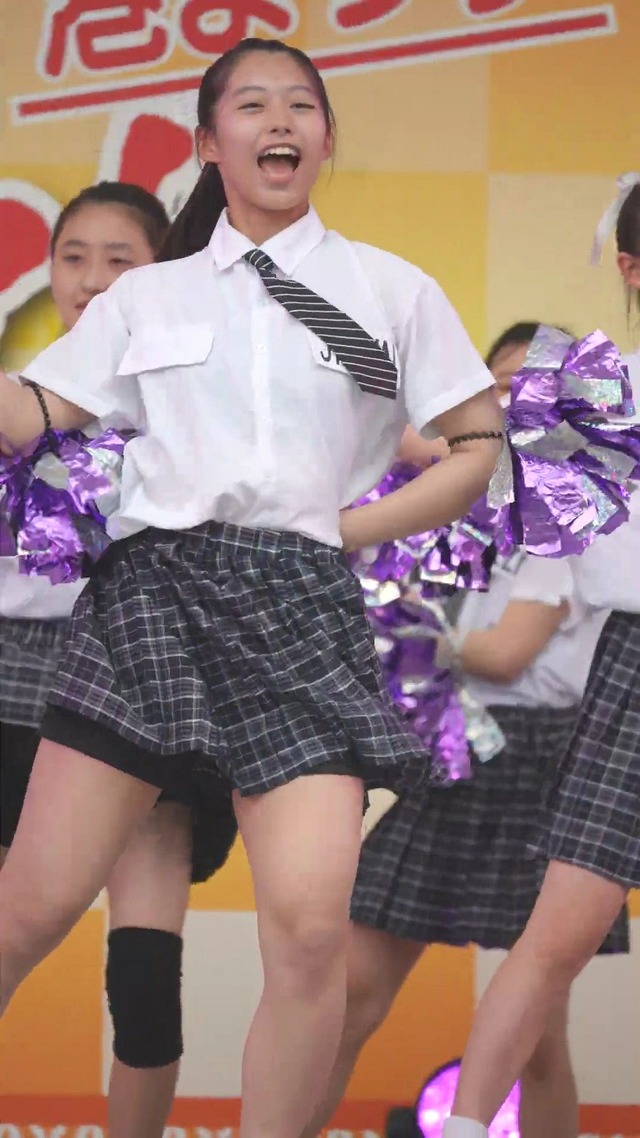 制服チェックプリーツミニスカートＪＣＪＫチアガールチアリーダーパンチラ (54)