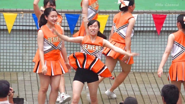 清純清楚埼玉栄高等学校チアガールチアリーダーパンチラパンツ丸見え (130)