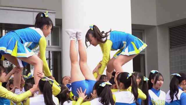 清純女子高生ＪＫチアガールチアリーダーミニスカーパンチラパンツ丸見え (84)