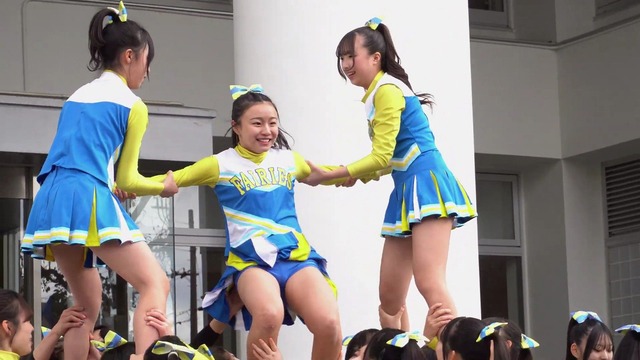 清純女子高生ＪＫチアガールチアリーダーミニスカーパンチラパンツ丸見え (123)