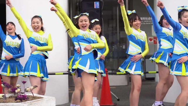 清純女子高生ＪＫチアガールチアリーダーミニスカーパンチラパンツ丸見え (159)