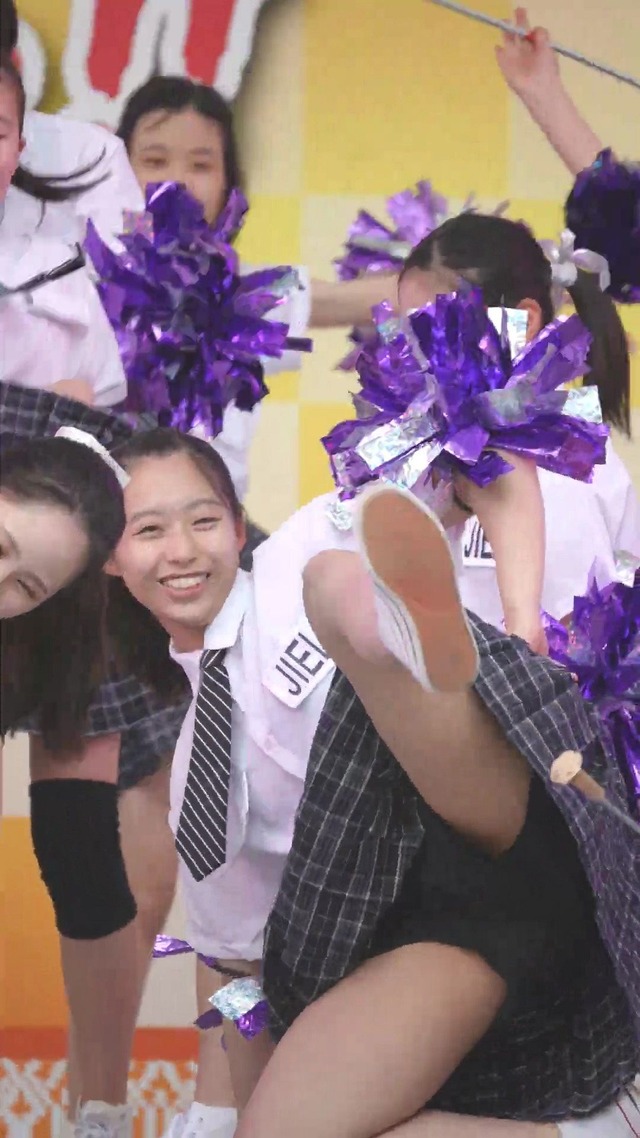 制服チェックプリーツミニスカートＪＣＪＫチアガールチアリーダーパンチラ (29)