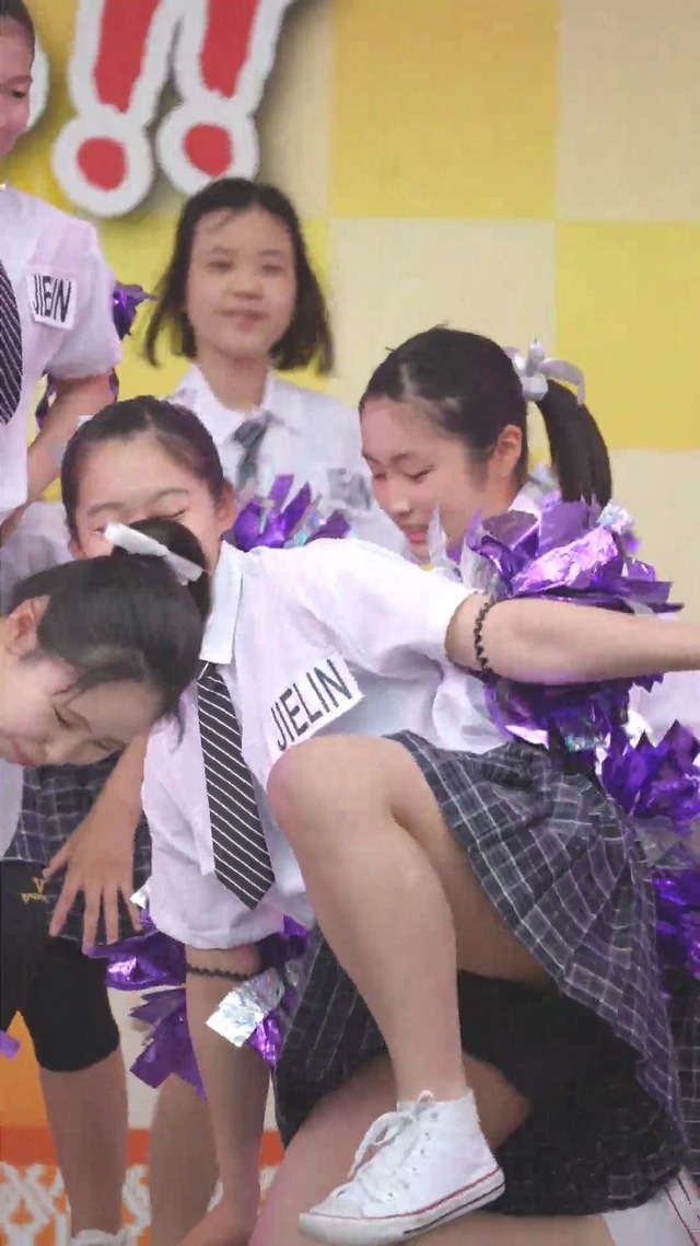 制服チェックプリーツミニスカートＪＣＪＫチアガールチアリーダーパンチラ (36)