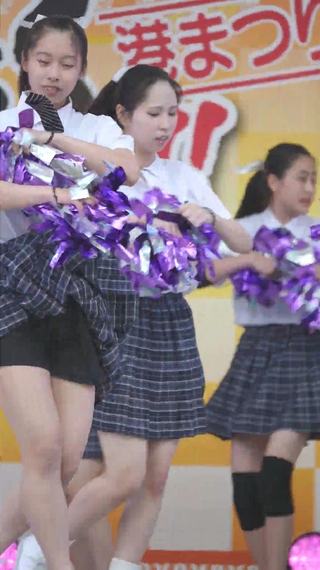 制服チェックプリーツミニスカートＪＣＪＫチアガールチアリーダーパンチラ (125)