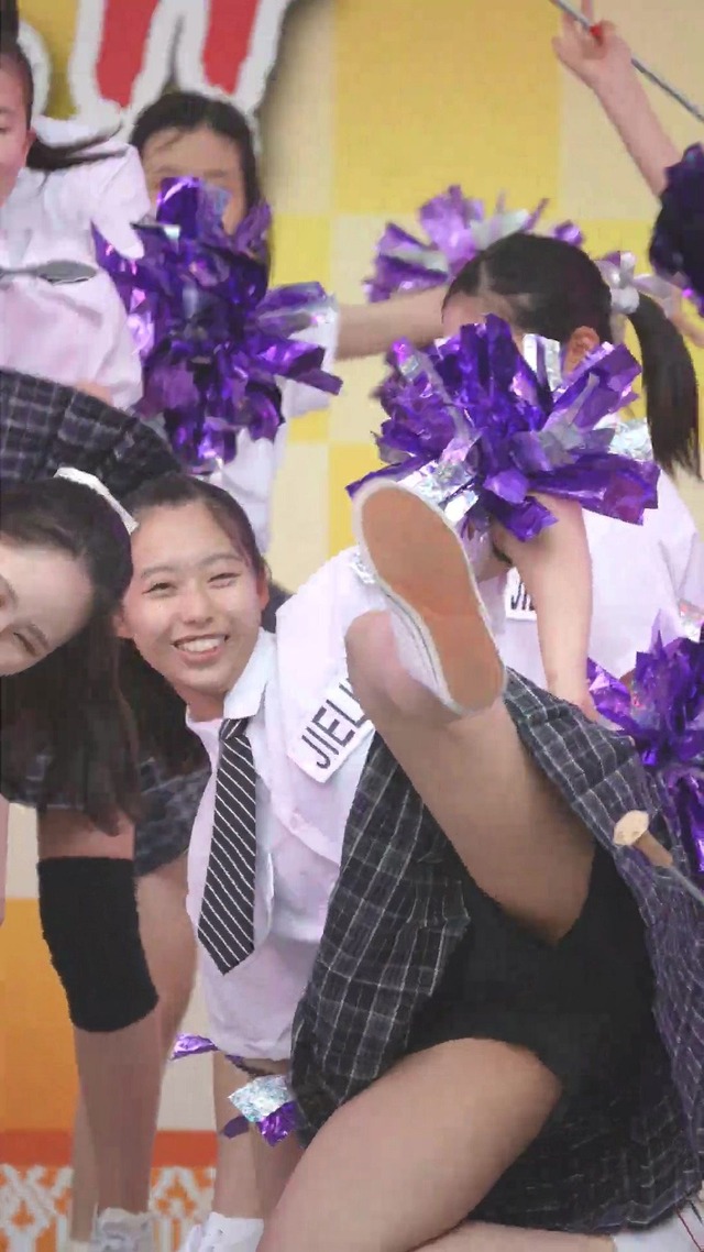 制服チェックプリーツミニスカートＪＣＪＫチアガールチアリーダーパンチラ (28)