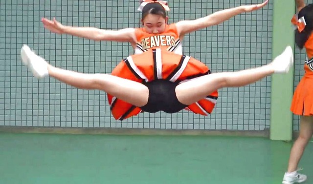 03清純清楚埼玉栄高等学校チアガールチアリーダーパンチラパンツ丸見え 824