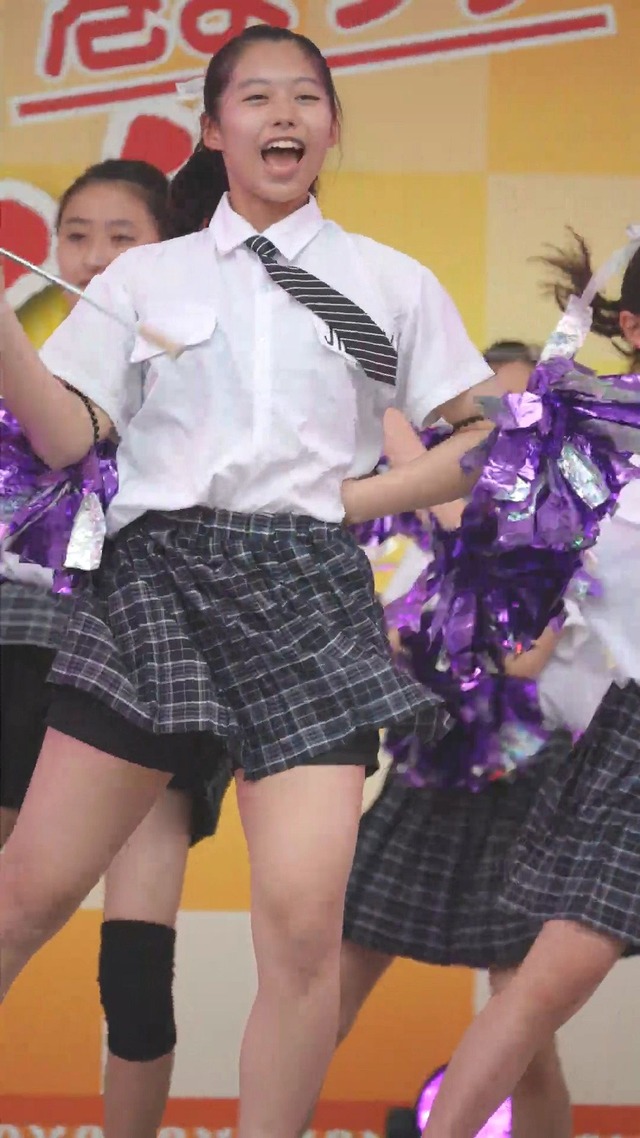 制服チェックプリーツミニスカートＪＣＪＫチアガールチアリーダーパンチラ (51)