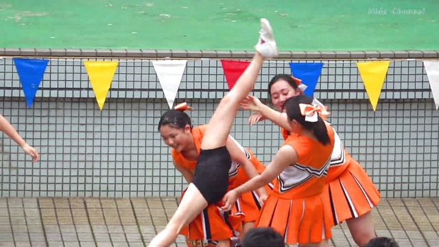 清純清楚埼玉栄高等学校チアガールチアリーダーパンチラパンツ丸見え (99)